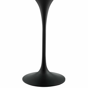 ModwayModway Lippa 28" Round Artificial Marble Bar Table EEI-3547 EEI-3547-BLK-WHI- BetterPatio.com