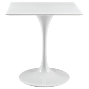 ModwayModway Lippa 28" Square Wood Top Dining Table EEI-1123 EEI-1123-WHI- BetterPatio.com