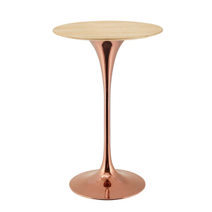 ModwayModway Lippa 28" Wood Bar Table EEI-5290 EEI-5290-ROS-NAT- BetterPatio.com