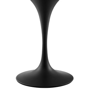 ModwayModway Lippa 36" Round Wood Dining Table EEI-3511 EEI-3511-BLK-WHI- BetterPatio.com