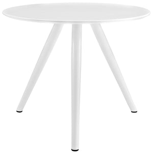 ModwayModway Lippa 36" Round Wood Top Dining Table with Tripod Base EEI-2521 EEI-2521-WHI- BetterPatio.com