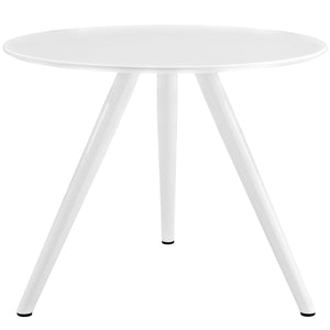 ModwayModway Lippa 36" Round Wood Top Dining Table with Tripod Base EEI-2521 EEI-2521-WHI- BetterPatio.com