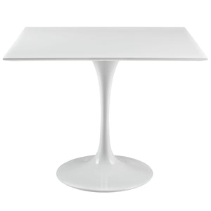 ModwayModway Lippa 36" Square Wood Top Dining Table EEI-1124 EEI-1124-WHI- BetterPatio.com