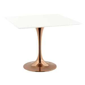 ModwayModway Lippa 36" Square Wood Top Dining Table EEI-3221 EEI-3221-ROS-WHI- BetterPatio.com