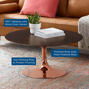 ModwayModway Lippa 36" Wood Coffee Table EEI-5277 EEI-5277-ROS-CHE- BetterPatio.com