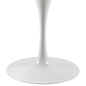 ModwayModway Lippa 40" Round Artificial Marble Dining Table EEI-1130 EEI-1130-WHI- BetterPatio.com