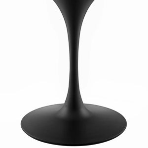 ModwayModway Lippa 40" Round Artificial Marble Dining Table EEI-3526 EEI-3526-BLK-WHI- BetterPatio.com