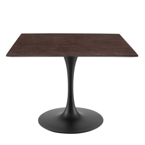ModwayModway Lippa 40" Wood Square Dining Table EEI-4874 EEI-4874-BLK-CHE- BetterPatio.com