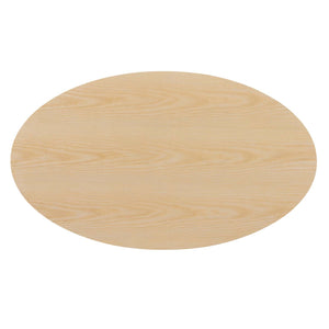 ModwayModway Lippa 47" Oval Wood Dining Table EEI-5250 EEI-5250-ROS-NAT- BetterPatio.com
