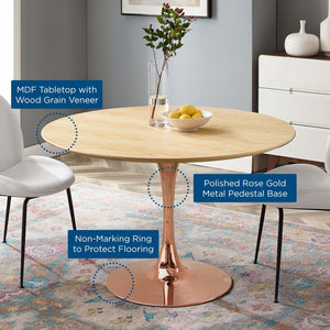 ModwayModway Lippa 47" Wood Dining Table EEI-5264 EEI-5264-ROS-NAT- BetterPatio.com