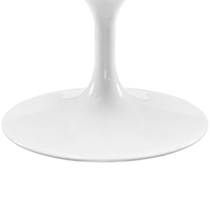 ModwayModway Lippa 48" Oval-Shaped Artificial Marble Coffee Table EEI-2022 EEI-2022-WHI- BetterPatio.com