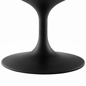 ModwayModway Lippa 48" Oval-Shaped Walnut Coffee Table EEI-3538 EEI-3538-BLK-WAL- BetterPatio.com