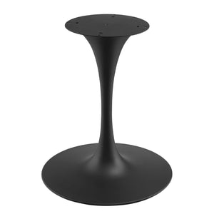 ModwayModway Lippa 60" Artificial Marble Oval Dining Table EEI-4881 EEI-4881-BLK-BLK- BetterPatio.com