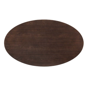 ModwayModway Lippa 60" Oval Wood Dining Table EEI-5284 EEI-5284-ROS-CHE- BetterPatio.com