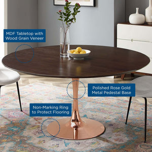 ModwayModway Lippa 60" Wood Dining Table EEI-5265 EEI-5265-ROS-CHE- BetterPatio.com