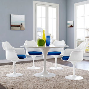 ModwayModway Lippa Dining Armchair Set of 4 EEI-1260 EEI-1260-BLU- BetterPatio.com