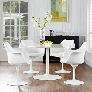 ModwayModway Lippa Dining Armchair Set of 4 EEI-1260 EEI-1260-WHI- BetterPatio.com