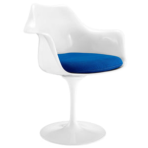 ModwayModway Lippa Dining Fabric Armchair EEI-116 EEI-116-BLU- BetterPatio.com