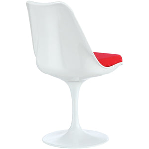 ModwayModway Lippa Dining Side Chair Fabric Set of 4 EEI-1342 EEI-1342-RED- BetterPatio.com