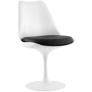 ModwayModway Lippa Dining Vinyl Side Chair EEI-1594 EEI-1594-BLK- BetterPatio.com