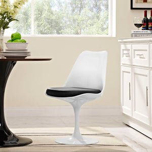 ModwayModway Lippa Dining Vinyl Side Chair EEI-1594 EEI-1594-BLK- BetterPatio.com