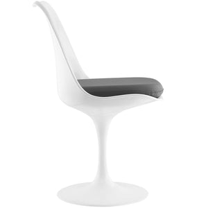 ModwayModway Lippa Dining Vinyl Side Chair EEI-1594 EEI-1594-GRY- BetterPatio.com