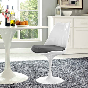 ModwayModway Lippa Dining Vinyl Side Chair EEI-1594 EEI-1594-GRY- BetterPatio.com