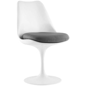 ModwayModway Lippa Dining Vinyl Side Chair EEI-1594 EEI-1594-GRY- BetterPatio.com