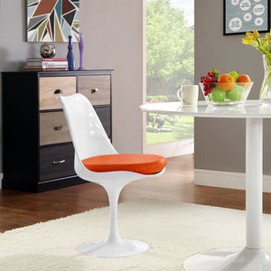 ModwayModway Lippa Dining Vinyl Side Chair EEI-1594 EEI-1594-ORA- BetterPatio.com