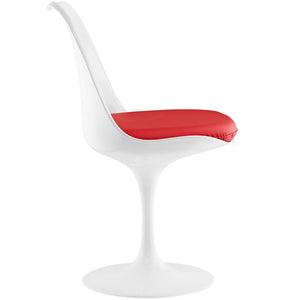 ModwayModway Lippa Dining Vinyl Side Chair EEI-1594 EEI-1594-RED- BetterPatio.com