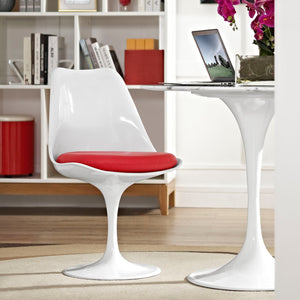 ModwayModway Lippa Dining Vinyl Side Chair EEI-1594 EEI-1594-RED- BetterPatio.com