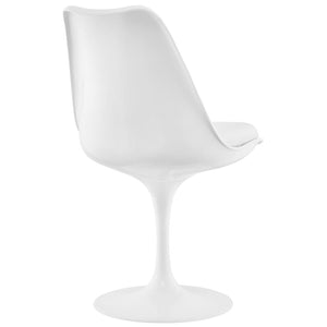 ModwayModway Lippa Dining Vinyl Side Chair EEI-1594 EEI-1594-WHI- BetterPatio.com