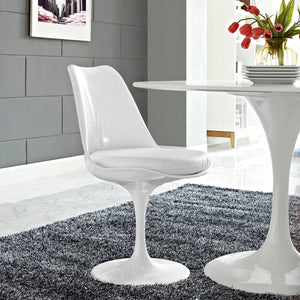 ModwayModway Lippa Dining Vinyl Side Chair EEI-1594 EEI-1594-WHI- BetterPatio.com