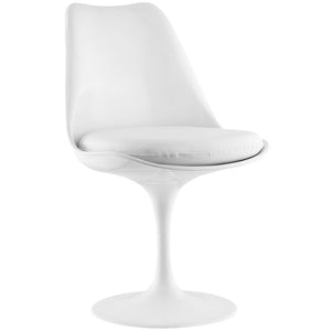 ModwayModway Lippa Dining Vinyl Side Chair EEI-1594 EEI-1594-WHI- BetterPatio.com