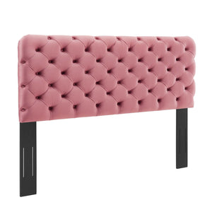 ModwayModway Lizzy Tufted King/California King Performance Velvet Headboard MOD-6032 MOD-6032-DUS- BetterPatio.com