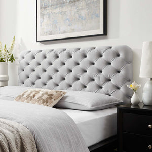 ModwayModway Lizzy Tufted King/California King Performance Velvet Headboard MOD-6032 MOD-6032-LGR- BetterPatio.com