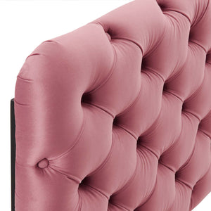 ModwayModway Lizzy Tufted Twin Performance Velvet Headboard MOD-6030 MOD-6030-DUS- BetterPatio.com