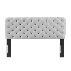 ModwayModway Lizzy Tufted Twin Performance Velvet Headboard MOD-6030 MOD-6030-LGR- BetterPatio.com