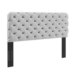 ModwayModway Lizzy Tufted Twin Performance Velvet Headboard MOD-6030 MOD-6030-LGR- BetterPatio.com