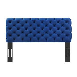 ModwayModway Lizzy Tufted Twin Performance Velvet Headboard MOD-6030 MOD-6030-NAV- BetterPatio.com