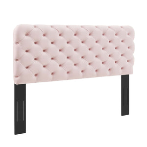 ModwayModway Lizzy Tufted Twin Performance Velvet Headboard MOD-6030 MOD-6030-PNK- BetterPatio.com