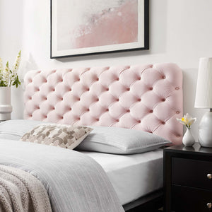 ModwayModway Lizzy Tufted Twin Performance Velvet Headboard MOD-6030 MOD-6030-PNK- BetterPatio.com