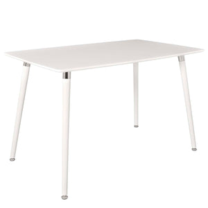 ModwayModway Lode Rectangle Wood Dining Table EEI-1094 EEI-1094-WHI- BetterPatio.com