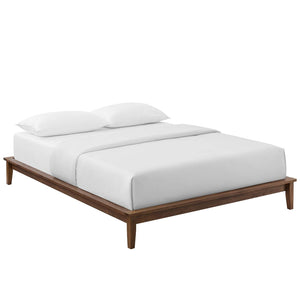 ModwayModway Lodge Full Wood Platform Bed Frame MOD-6054 MOD-6054-WAL- BetterPatio.com