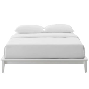 ModwayModway Lodge Full Wood Platform Bed Frame MOD-6054 MOD-6054-WHI- BetterPatio.com