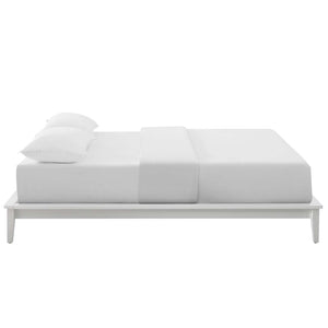 ModwayModway Lodge Full Wood Platform Bed Frame MOD-6054 MOD-6054-WHI- BetterPatio.com