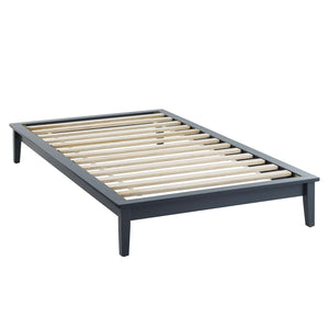 ModwayModway Lodge Twin Wood Platform Bed Frame MOD-6053 MOD-6053-GRY- BetterPatio.com