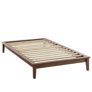 ModwayModway Lodge Twin Wood Platform Bed Frame MOD-6053 MOD-6053-WAL- BetterPatio.com