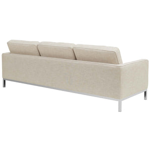 ModwayModway Loft 3 Piece Upholstered Fabric Sofa and Armchair Set EEI-2439 EEI-2439-BEI-SET- BetterPatio.com