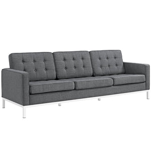 ModwayModway Loft 3 Piece Upholstered Fabric Sofa and Armchair Set EEI-2439 EEI-2439-DOR-SET- BetterPatio.com